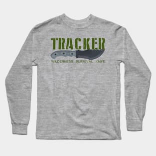 Tracker Wilderness Survival Knife Long Sleeve T-Shirt